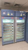 HELMER REF IB245 I.SERIES REFRIGERATOR ON WHEELS, BLOOD BANK, DOUBLE DOOR LOCATED AT: LOCATED AT: 1 MEDICAL CENTER BLVD, CHESTER, PA 19013 LAB