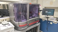 ORTHO-CLINICAL DIAGNOSTICS ORTHO VISION AUTOMATED IMMUNOHEMATOLOGY ANALYZER W/ ACCESSORIES, PRINTER, UPS ON ROLLING TABLE LOCATED AT: LOCATED AT: 1 MEDICAL CENTER BLVD, CHESTER, PA 19013 LAB