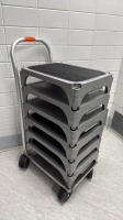 STEP STOOLS, QTY. (6) W/ CART LOCATED AT: LOCATED AT: 1 MEDICAL CENTER BLVD, CHESTER, PA 19013 4/OR 8