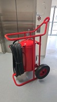 FIRE EXTINGUISHER ON CART LOCATED AT: LOCATED AT: 1 MEDICAL CENTER BLVD, CHESTER, PA 19013 HELI/ABOVEED