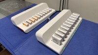 MINDRAY CENTRAL CHARGER TELEMETRY TRANSMITTER BATTERY CHARGER, 10 PORT W/ 10 BATTERIES (QTY. 2) LOCATED AT: LOCATED AT: 1 MEDICAL CENTER BLVD, CHESTER, PA 19013