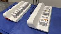 MINDRAY CENTRAL CHARGER TELEMETRY TRANSMITTER BATTERY CHARGER, 10 PORT W/ 10 BATTERIES (QTY. 2) LOCATED AT: LOCATED AT: 1 MEDICAL CENTER BLVD, CHESTER, PA 19013