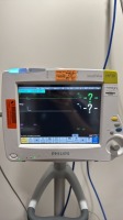 PHILIPS INTELLIVUE MP30 PATIENT MONITOR W/M3001A MODULE AND LEADS ON ROLLING STAND LOCATED AT: LOCATED AT: 1 MEDICAL CENTER BLVD, CHESTER, PA 19013