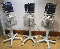 MASIMO ROOT MONITOR W/ RADICAL 7 PULSE OXIMETER W/LEADS ON ROLLING STAND, QTY. (3) LOCATED AT: LOCATED AT: 1 MEDICAL CENTER BLVD, CHESTER, PA 19013 G/ ELEVATOR 9
