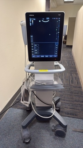 MINDRAY TE7 1B, ULTRASOUND SYSTEM W/ C5-2S TRANSDUCER ON MOBILE TROLLEY, (DOM 04/09/2018, SN CD7-84000166) LOCATED AT: LOCATED AT: 1 MEDICAL CENTER BLVD, CHESTER, PA 19013 1/LOBBY