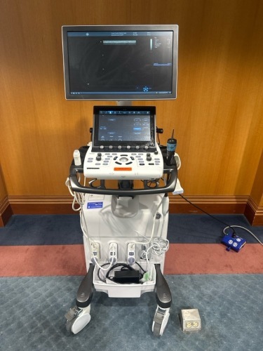 GENERAL ELECTRIC VIVID S70N V206 ULTRASOUND W/ SOUNDSTAR ECO 10F, M5SC, 9L AND L8-18I TRANSDUCERS, SN: 125609S70N, DOM: 11/2023 LOCATED AT: LOCATED AT: 1 MEDICAL CENTER BLVD, CHESTER, PA 19013
