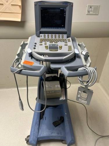 SONOSITE TITAN ULTRASOUND SYSTEM L/25-10/5-MHZ AND C15/4-2 MMZ TRANSDUCERS ON CART, DOM 07/2005, SN 034GRX LOCATED AT: LOCATED AT: 1 MEDICAL CENTER BLVD, CHESTER, PA 19013 G/ED