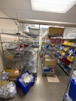 LOT ASSORTED DISPOSABLES RACKING SYSTEM NOT INCLUDED LOCATED AT: LOCATED AT: 1 MEDICAL CENTER BLVD, CHESTER, PA 19013 2/ EAST WING/ OUTSIDE 2400 HALLWAY