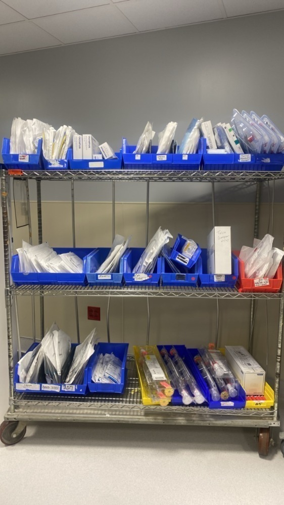 RACK OF OLYMPUS, BOSTON SCIENTIFIC, CONMED ASSORTED ENDO BIOPSY FORCEPS ...