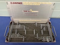 SYNTHES MEDIAL DISTAL TIBIA PLATE SET STAINLESS STELL 3.5MM AND 4.5MM (LOCATED AT: 1 MEDICAL CENTER BLVD, CHESTER, PA 19013) OR HALLWAY 4TH OR