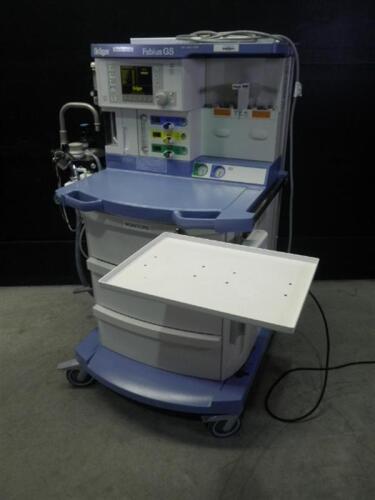 DRAGER FABIUS GS ANESTHESIA MACHINE (VOLUME CONTROL, PRESSURE CONTROL, PRESSURE SUPPORT, MAN SPONT)