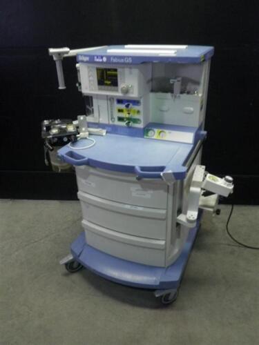 DRAGER FABIUS GS ANESTHESIA MACHINE (VOLUME CONTROL, PRESSURE CONTROL, MAN SPONT)