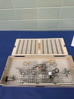 KS DVIU INSTRUMENT TRAY WITH KARL STORZ 27050E PASSIVE ACTION WORKING ELEMENT AND 27005AA RIGIDSCOPE (LOCATED AT: 1 MEDICAL CENTER BLVD, CHESTER, PA 19013) 10 LAPAROSCOPIC/ UROLOGY 4TH OR