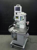 DATASCOPE ANESTAR PLUS ANESTHESIA MACHINE (V 2.0.1) WITH ISOTEC 5 VAPORIZER, PASSPORT 2 PATIENT MONITOR WITH CABLES (ECG, SPO2, BP) AND GAS MODULE II