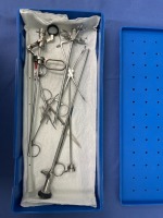 KS DVIU INSTRUMENT TRAY WITH KARL STORZ 27040E PASSIVE ACTION WORKING ELEMENT AND 27005AA RIGIDSCOPE (LOCATED AT: 1 MEDICAL CENTER BLVD, CHESTER, PA 19013) 10 LAPAROSCOPIC/ UROLOGY 4TH OR