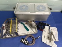 ARTHROSCOPY INSTRUMENT SET WITH CONMED D4240 HAND SHAVER (LOCATED AT: 1 MEDICAL CENTER BLVD, CHESTER, PA 19013) OR HALLWAY 4TH OR