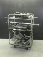 LOT OF OR TABLE PARTS AND PADS (NO CART)