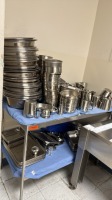 TABLE WITH ASSORTED BASINS (LOCATED AT: 1 MEDICAL CENTER BLVD, CHESTER, PA 19013) SPD