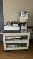 CART OF INSTRUMENT CASES (LOCATED AT: 1 MEDICAL CENTER BLVD, CHESTER, PA 19013) 4TH CENTRAL ELEVATOR