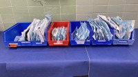LOT OF CLAMPS: RIGHT ANGLE CLAMPS SHORT/MED/LONG, SNITZ/SCHNIDTS, ADSON/VANDERBILTS, BRIDGES, TOWEL CLIPS, SPONGE FORCEPS, APPENDECTOMY (LOCATED AT: 1 MEDICAL CENTER BLVD, CHESTER, PA 19013) 2 4TH OR