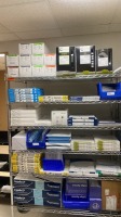 RACK OF ASSORTED CARDIAC CONSUMABLES (SHOCKWAVE C2+ LITHOTRIPSY CATHETER, BIOTRONIK PK PAPYRUS COVERED CORONARY STENT SYSTEM, ABIOMED IMPELLA CP SET WITH SMART ASSIST, BOSTON SCIENTIFIC INTERLOCK, TERUMO GLIDE SHEATH, MYNX CONTROL LOCKING SYRINGE, MERIT M