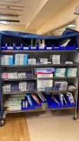 RACK OF ASSORTED CARDIAC CONSUMABLES (EV3, TERUMO, VOLCANO, MEDTRONIC) CATHETERS LOCATED AT: LOCATED AT: 1 MEDICAL CENTER BLVD, CHESTER, PA 19013 2 CARDIAC CATH LAB 2