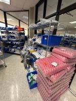 LOT OF ASSORTED DISPOSABLES (BLOOD COLLECTION SUPPLYS, GUARDIAN CRUTCHES, WELCH ALLYN PROB COVERS) LOCATED AT: LOCATED AT: 175 E CHESTER PIKE, RIDLEY PARK, PA 19078 TAYLOR