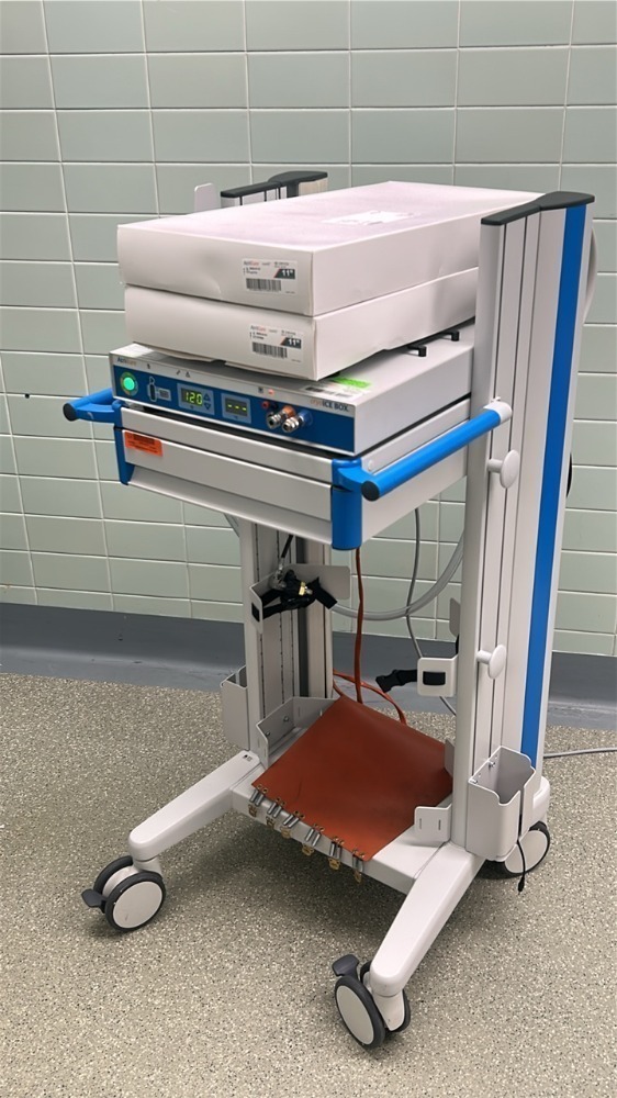 ATRICURE CRYO ICE BOX CRYO ABLATION SYSTEM ON CART LOCATED AT: LOCATED ...