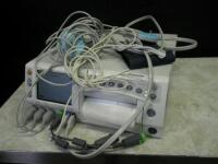 GE 250 SERIES FETAL MONITOR WITH CABLES (FECG/MECG, SPO2, NIBP, US1/US2, UA)