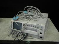 GE 250 SERIES FETAL MONITOR WITH CABLES (FECG/MECG, SPO2, NIBP, US1/US2, UA)