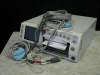 GE 250 SERIES FETAL MONITOR WITH CABLES (FECG/MECG, SPO2, NIBP, US1/US2, UA)