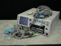 GE 250 SERIES FETAL MONITOR WITH CABLES (FECG/MECG, SPO2, NIBP, US1/US2, UA)