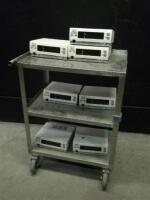 DATEX-OHMEDA 3800 LOT OF PULSE OXIMETERS (NO CART)