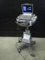 SONOSITE M-TURBO PORTABLE ULTRASOUND SYSTEM ON ROLLING STAND