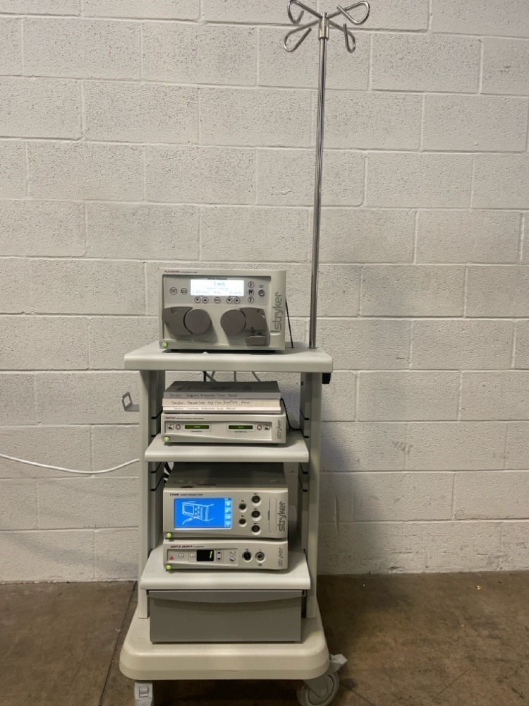 STRYKER ENDOSCOPY TOWER TO INCLUDE: FLOCONTROL ARTHROSCOPY PUMP ...