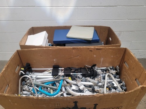 LOT OF TRAPEZE PARTS ON SKID BOXES NOT INCLUDED