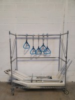 LOT OF 6 HOSPITAL BED PULL UP BAR