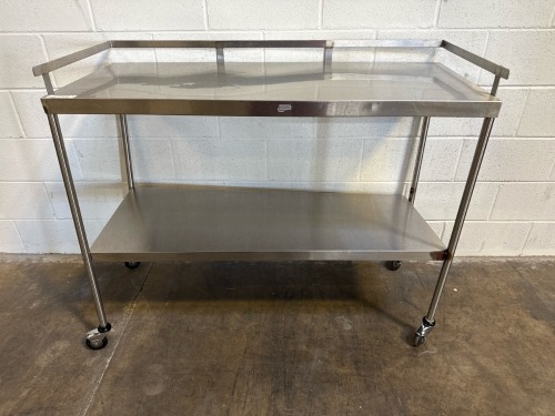 STERIS ROLLING STAINLESS STEEL TABLE