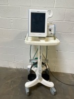 PHILIPS RESPIRONICS V60 VENTILATOR ON ROLLING STAND