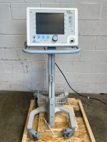 RESPIRONICS INC. BIPAP VISION VENTILATOR ON ROLLING STAND