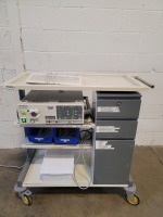OLYMPUS ENDOSCOPY CART TO INCLUDE OLYMPUS KEYBOARD & LIGHT SOURCE CLV-U40