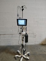 EDWARD LIFESCIENCES EV1000 PATIENT MONITOR ON ROLLING STAND