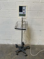 DATASCOPE ACCUTORR PLUS PATIENT MONITOR ON ROLLING STAND