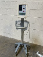 DATASCOPE ACCUTORR PLUS PATIENT MONITOR ON ROLLING STAND