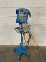 GE PRO 400V2 PATIENT MONITOR ON ROLLING STAND