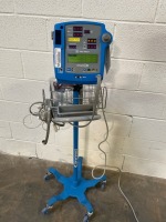 GE PRO 400V2 PATIENT MONITOR ON ROLLING STAND