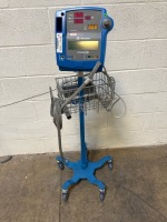 GE DINAMAP PRO 200V2 PATIENT MONITOR ON ROLLING STAND