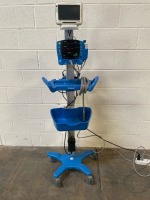 GE DINAMAP V100 CARESCAPE PATIENT MONITOR TO INCLUDE CAPSULE NEURON MONITOR ON ROLLING STAND
