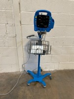 GE DINAMAP PROCARE PATIENT MONITOR ON ROLLING STAND