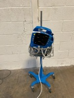 GE DINAMAP PROCARE PATIENT MONITOR ON ROLLING STAND